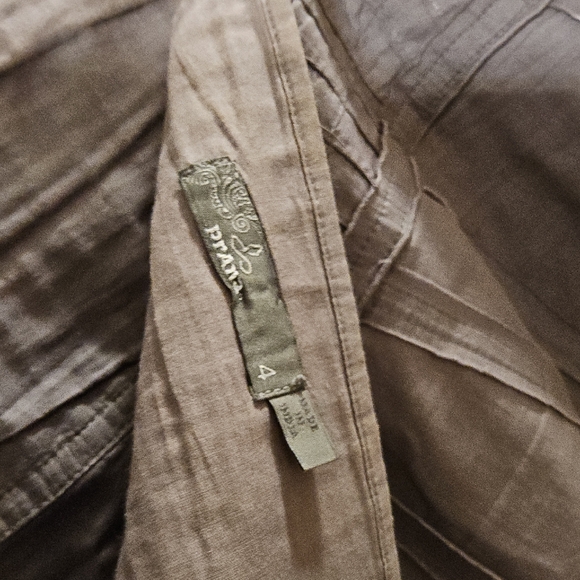 Prana Brown Mini Skater Skirt with Pleats - Picture 3 of 3